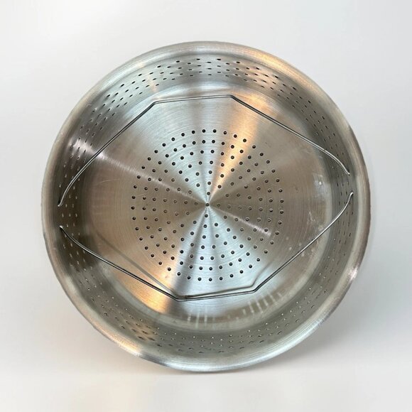 Dansk 18/10 Stainless Steel Stock Pot w/ Steamer & Pasta Strainer + Glass Lid - Picture 11 of 11